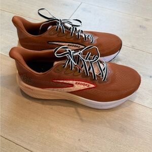 Brooks Women’s Athletic Shoes — Rust Orange with White Sole
